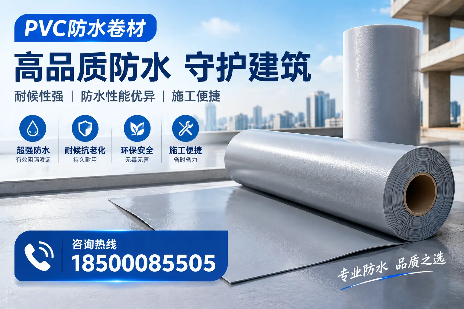 PVC防水卷材的防水效果评测，适合淮安的科学依据
